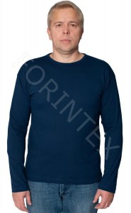 Фото футболки футболка с длинным рукавом темно-синяя ООО Форинтекс