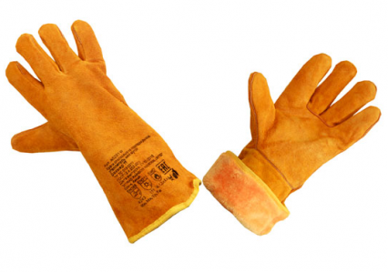 Фото защита рук краги сварщика спилковые пятипалые утепленные (искусственный мех) &#34;джамбо&#34; ООО Форинтекс