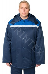 Фото спецодежда зимняя куртка мужская тн (мод &#34;зима-стандарт&#34; с капюшоном) ООО Форинтекс