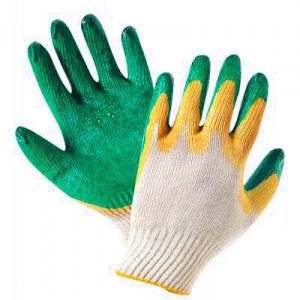 Фото защита рук перчатки рабочие с двойным латексным обливом ООО Форинтекс